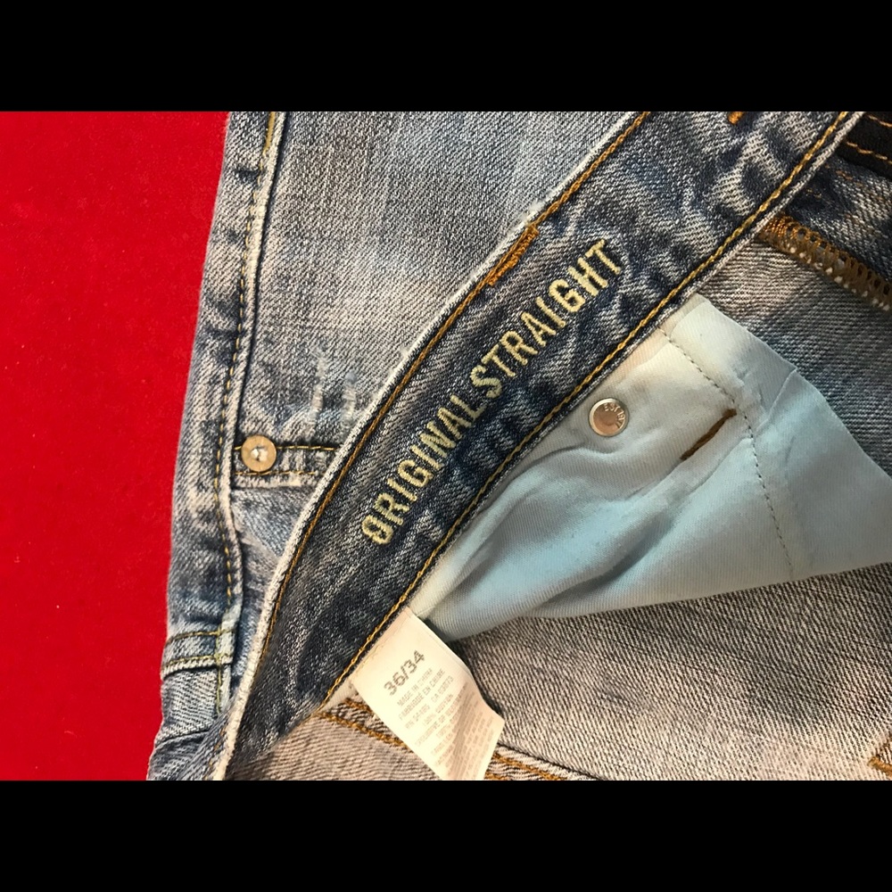 Men's original straight jeans 36x34